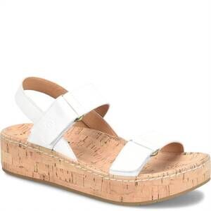 NEW BORN women's sloan sandal in white